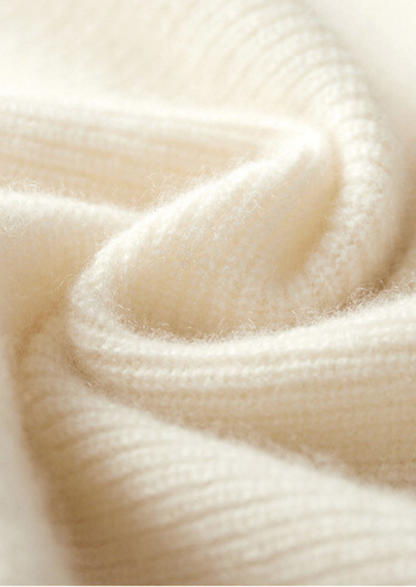 Pure Cashmere Ivory Body Warmer Vest | Arventti