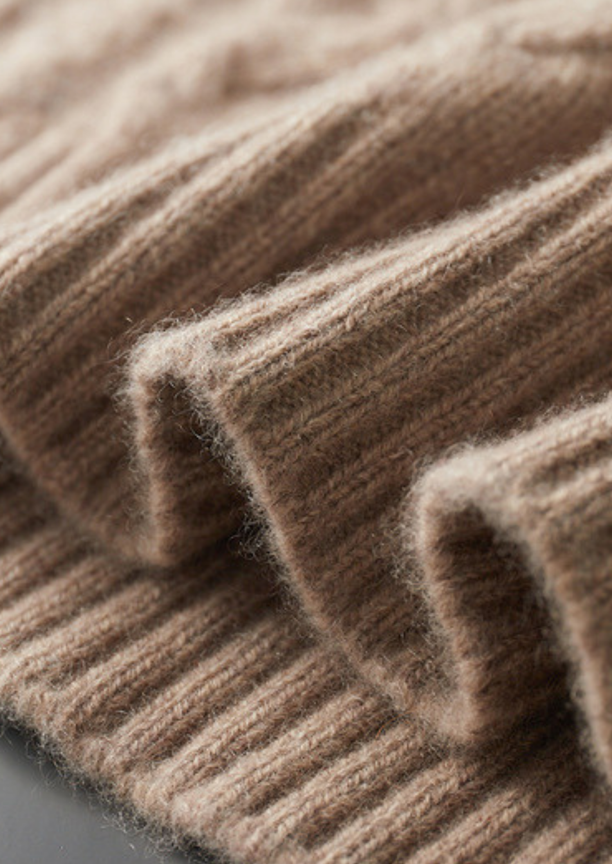 Pure Cashmere Beige Cable Half Zip Sweater | Arventti