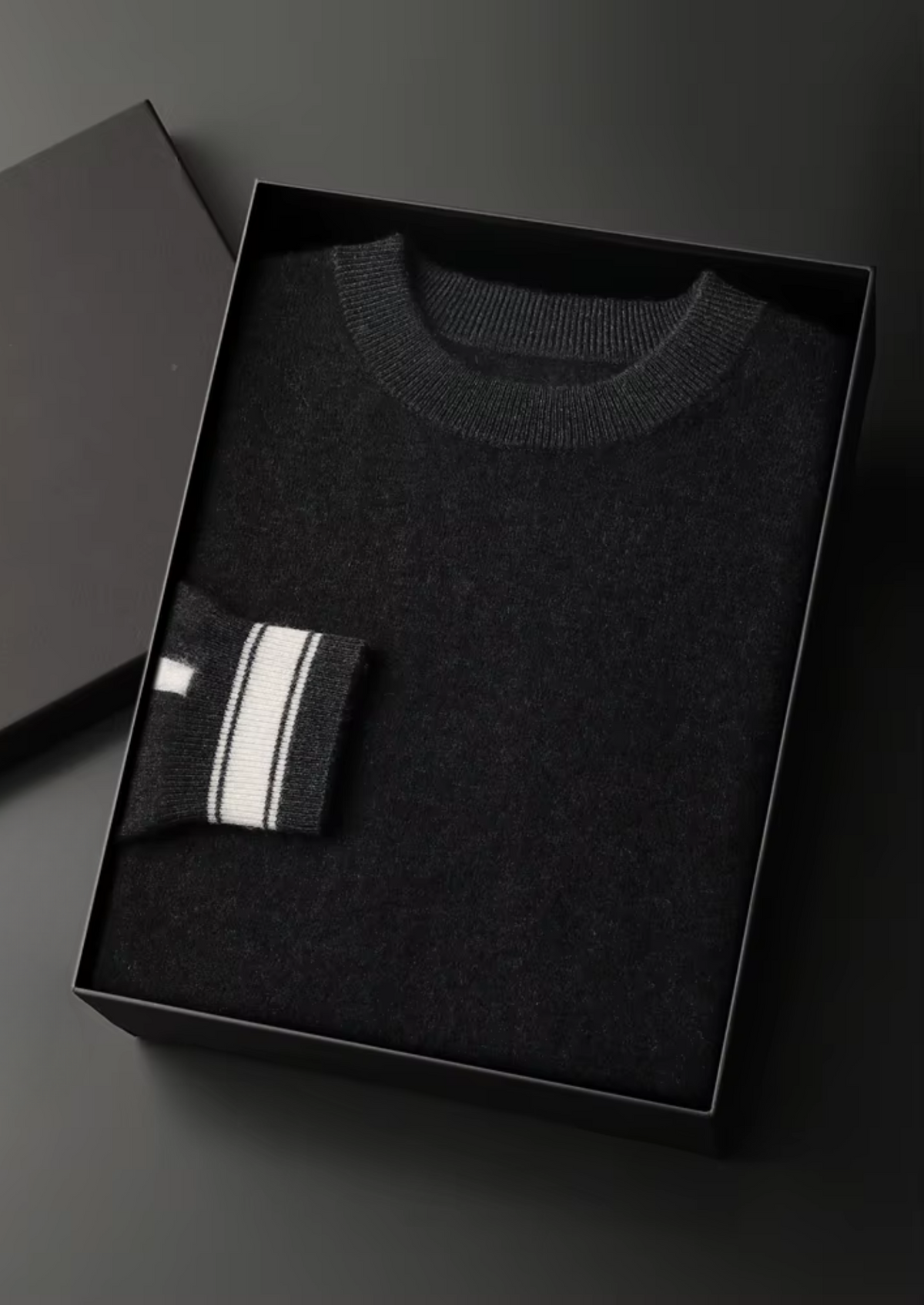 Premium Cashmere Black Vienna Leisure Set | Arventti
