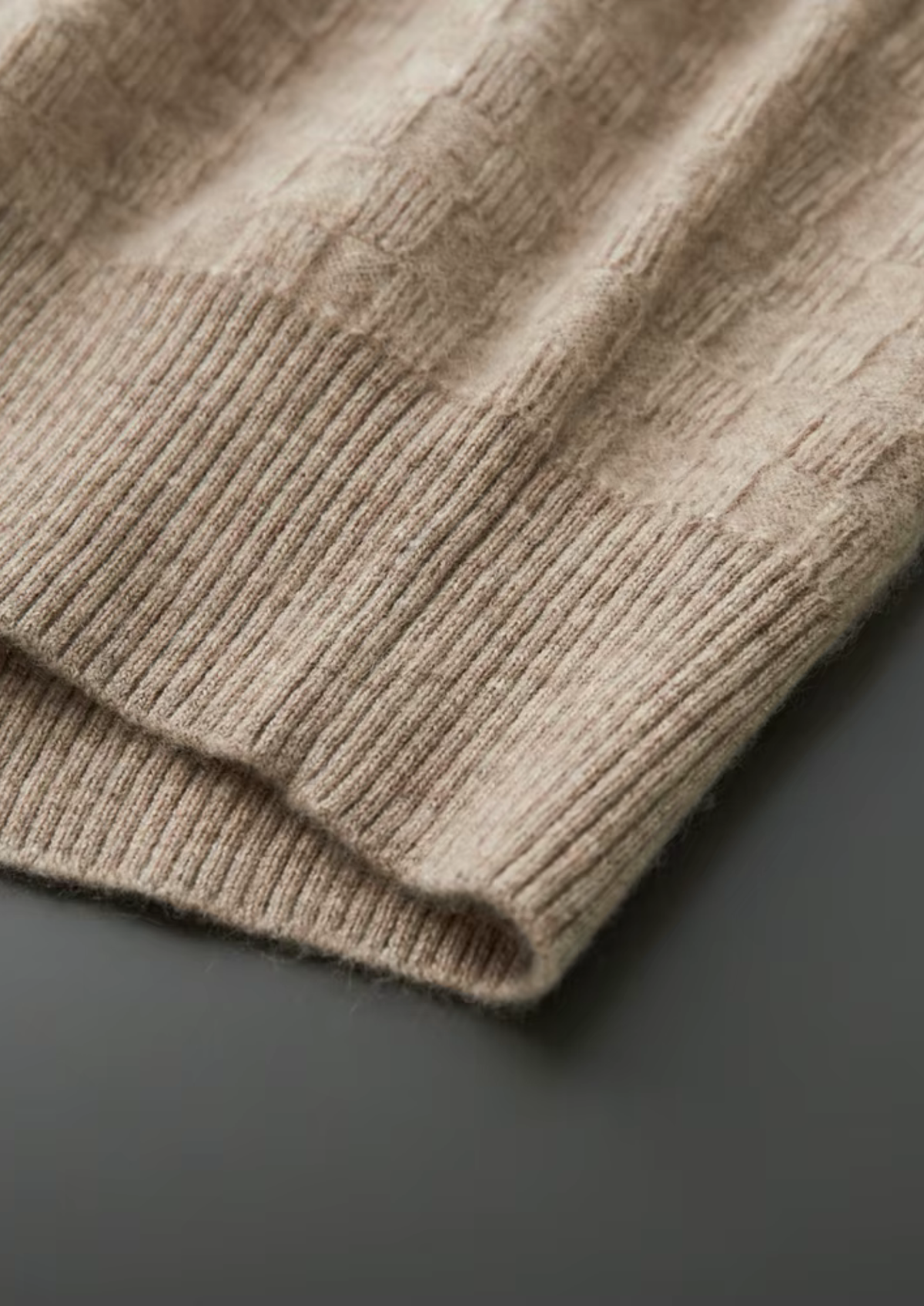 Premium Cashmere Textured Crewneck | Arventti
