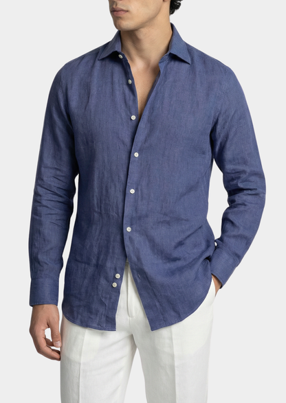 Portofino Coastal Shirt - Blue | Arventti