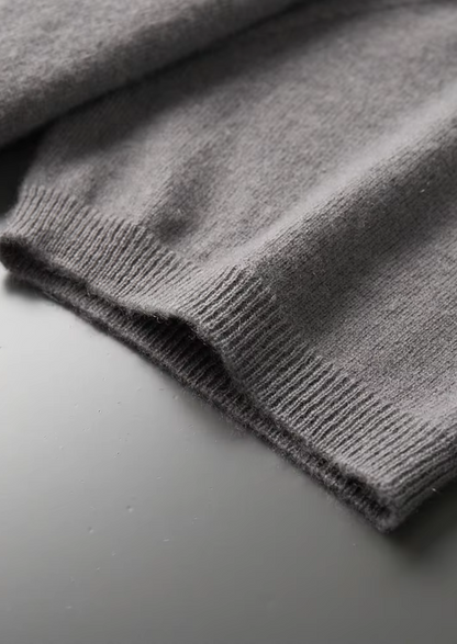 Premium Cashmere Classic Crewneck T-Shirt - Ashen Truffle | Arventti