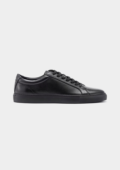 Black Essential Leather Sneaker | Arventti