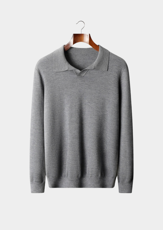 Premium Cashmere Buttonless Sweater Polo | Arventti