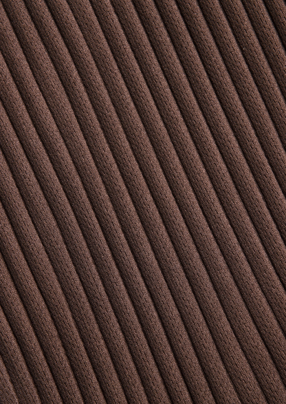 Coffee Pleated Summer Set | Arventti