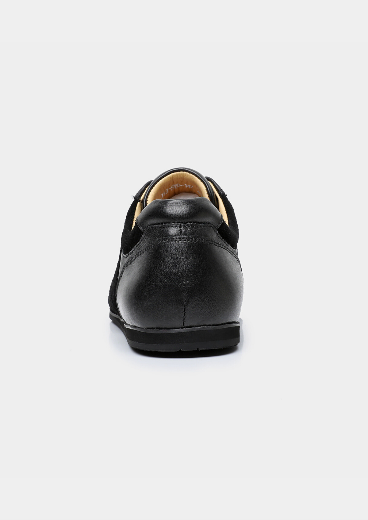 Black Retro Hybrid Suede Leather Runner | Arventti