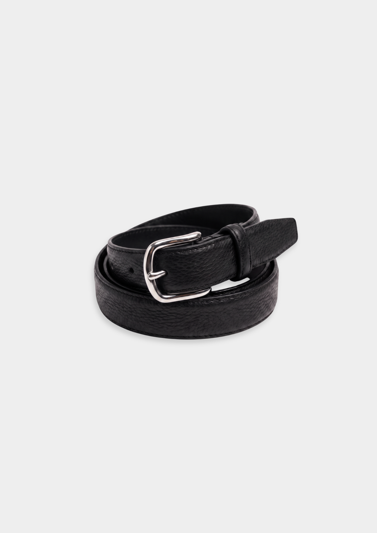 Black Essential Leather Belt | Arventti