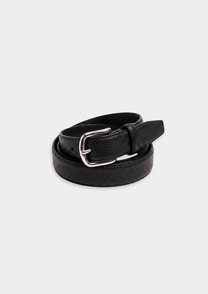 Black Essential Leather Belt | Arventti