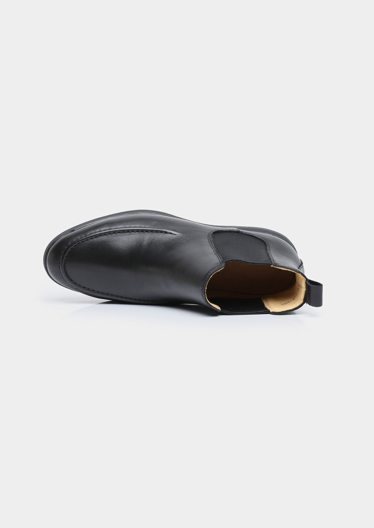 Black Leather Chelsea Boot | Arventti