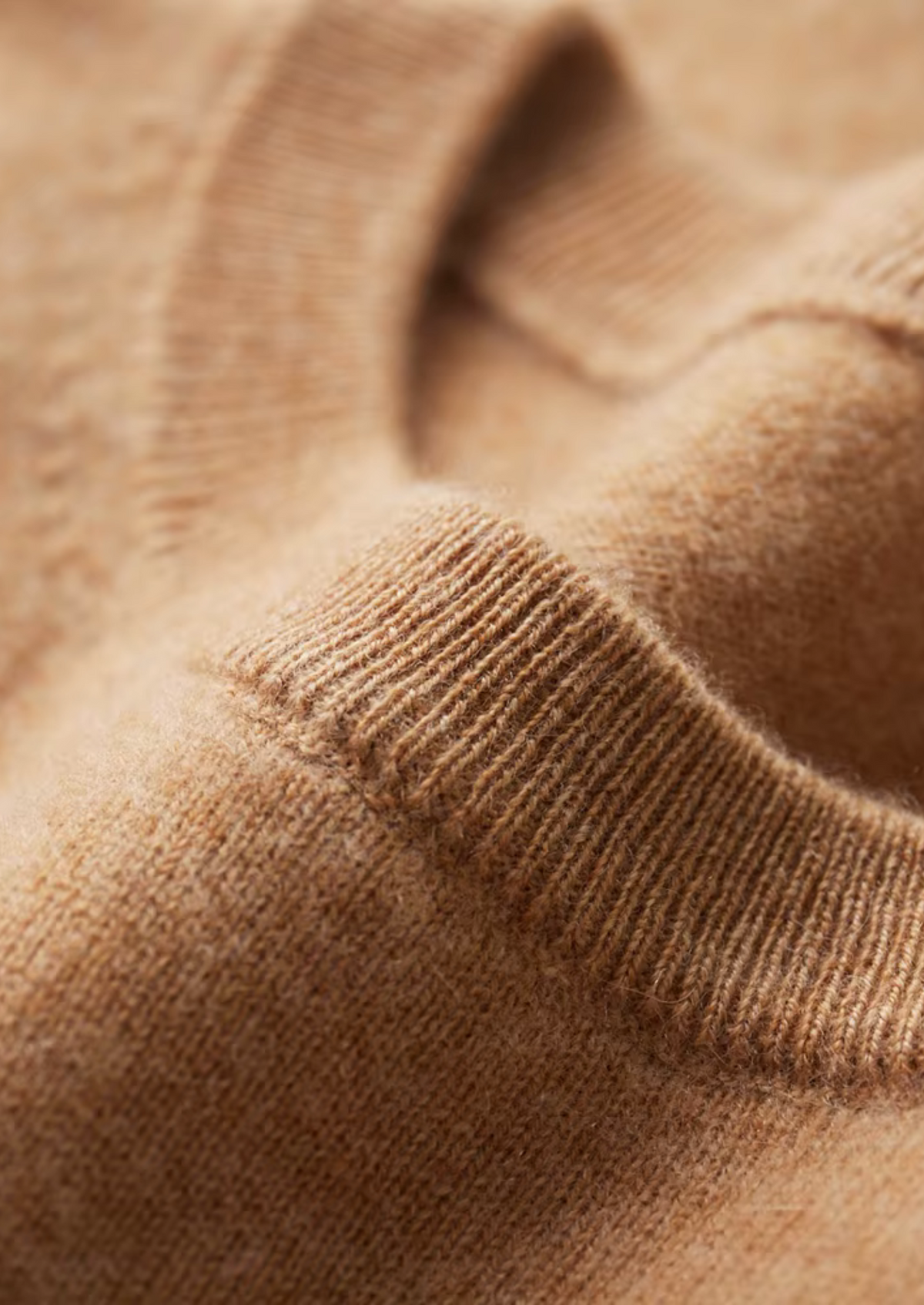 Premium Cashmere Classic Crewneck T-Shirt - Honey Mustard | Arventti