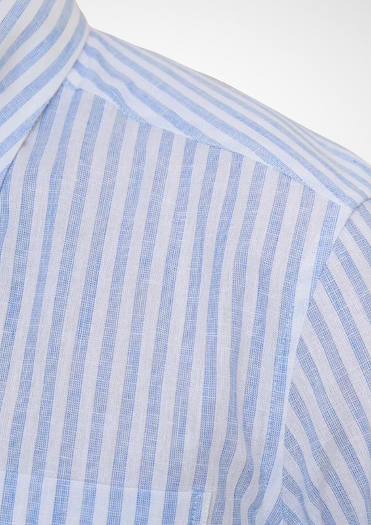 Portofino Striped Coastal Shirt - Light Blue | Arventti