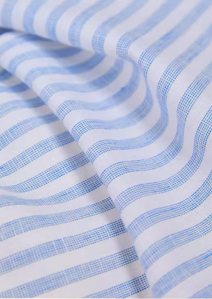 Portofino Striped Coastal Shirt - Light Blue | Arventti