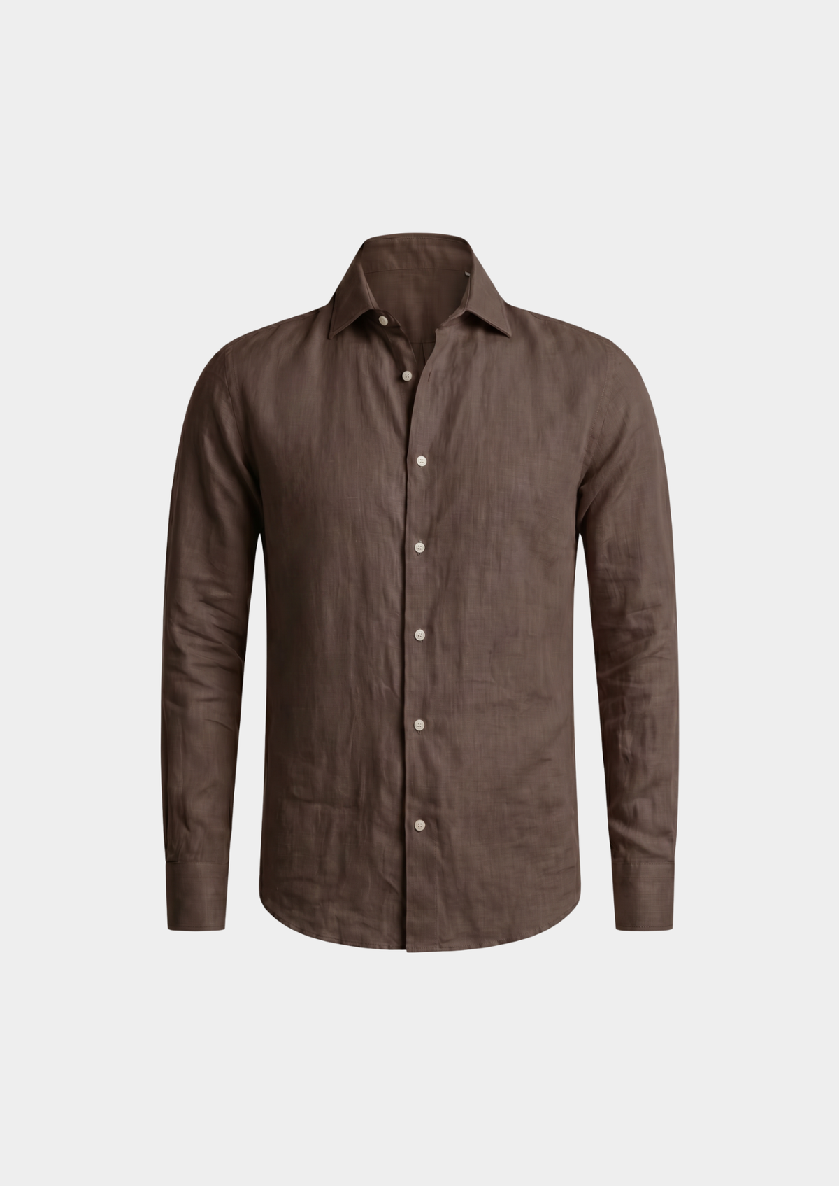 Portofino Coastal Shirt - Dark Brown | Arventti