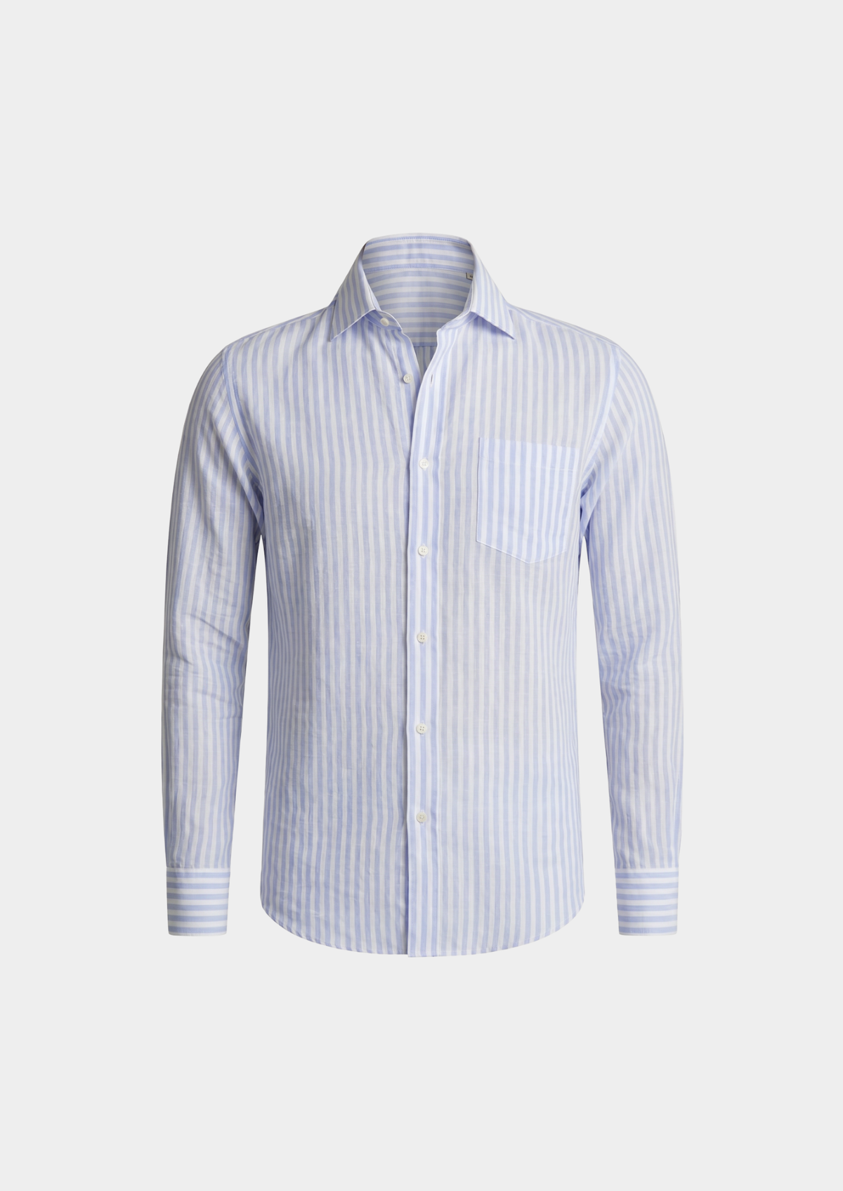 Portofino Striped Coastal Shirt - Light Blue | Arventti