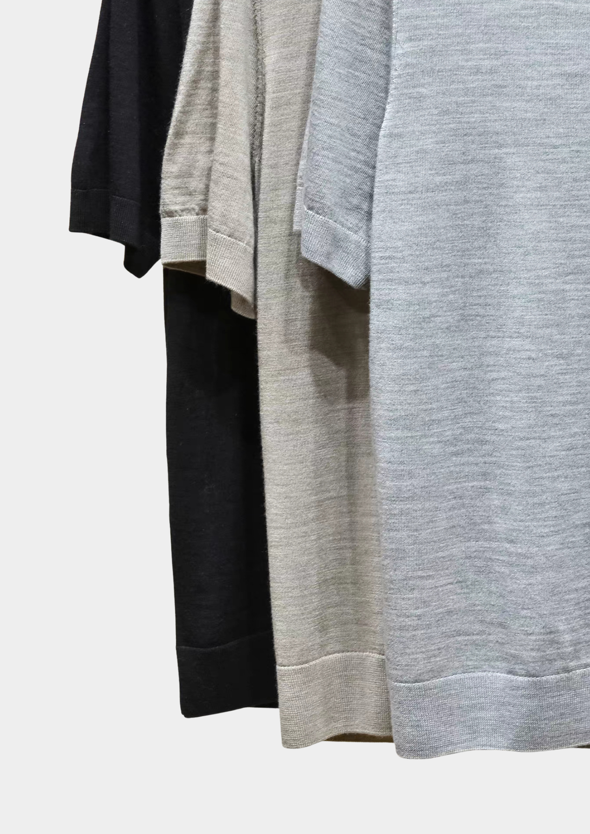 Ellis Light Gray Lightweight Polo Shirt | Arventti
