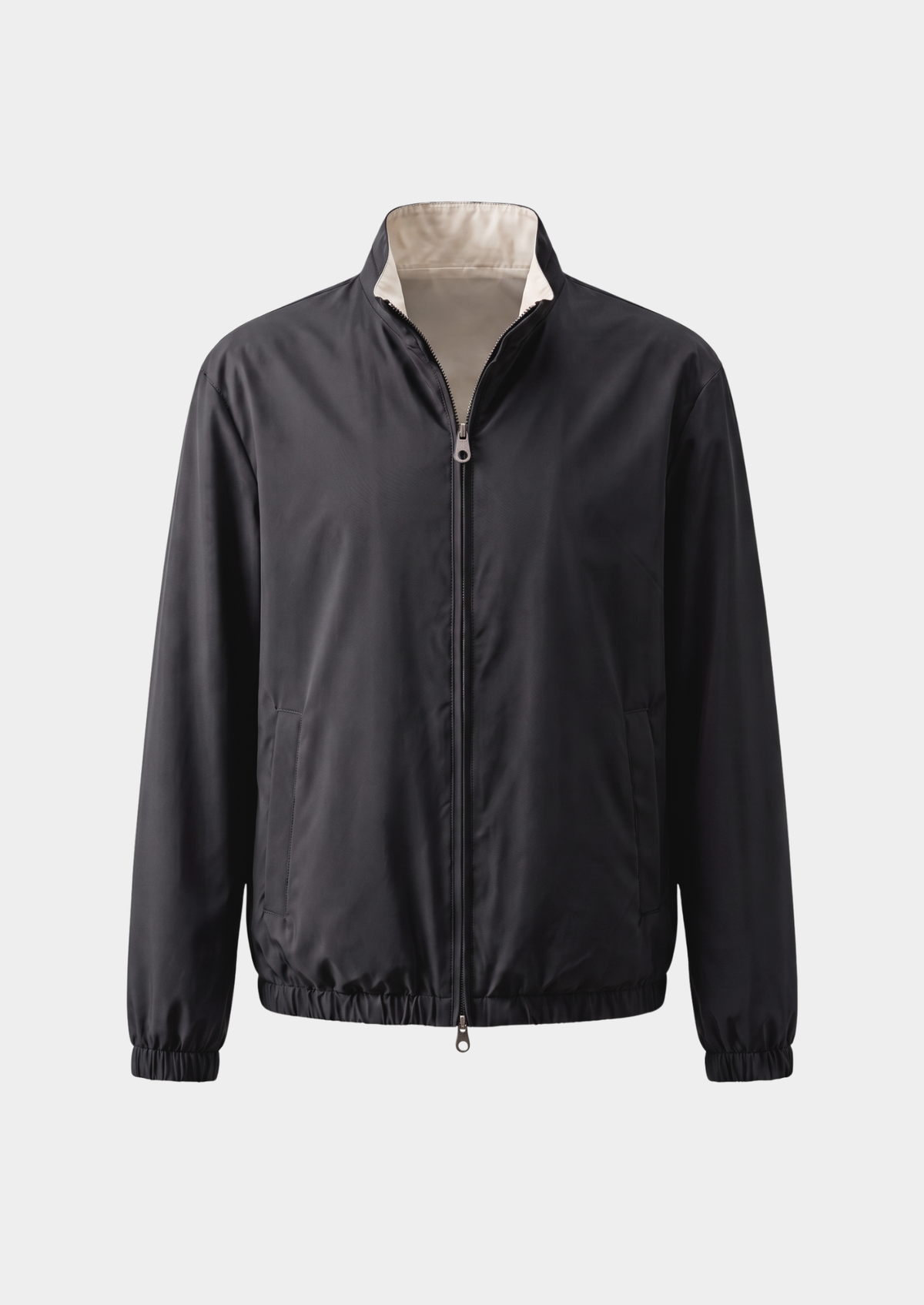 Black Technical Windbreaker Jacket | Arventti