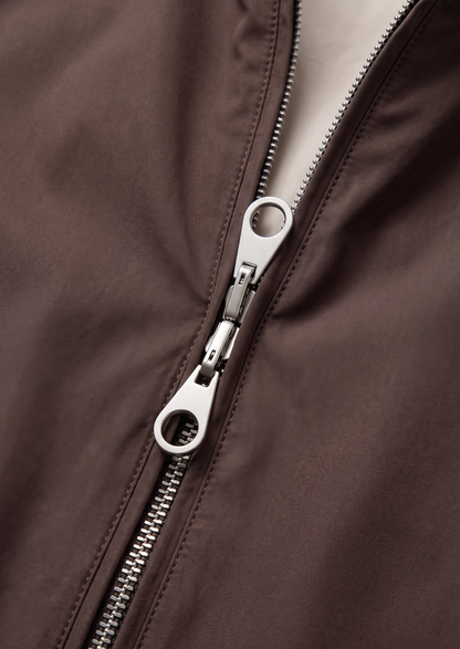 Coffee Technical Windbreaker Jacket | Arventti