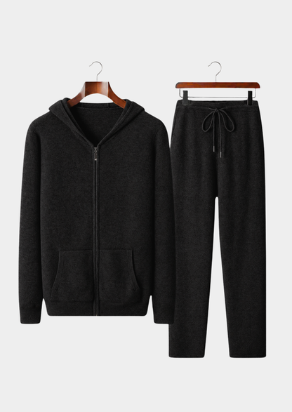 Pure Extra-Fine Merino Wool Black Arvo Set | Arventti