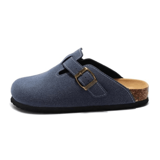 Arventti Suede Boston Clogs - Blue