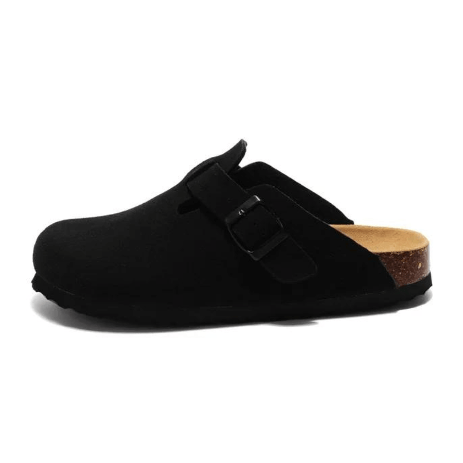 Arventti Suede Boston Clogs - Black