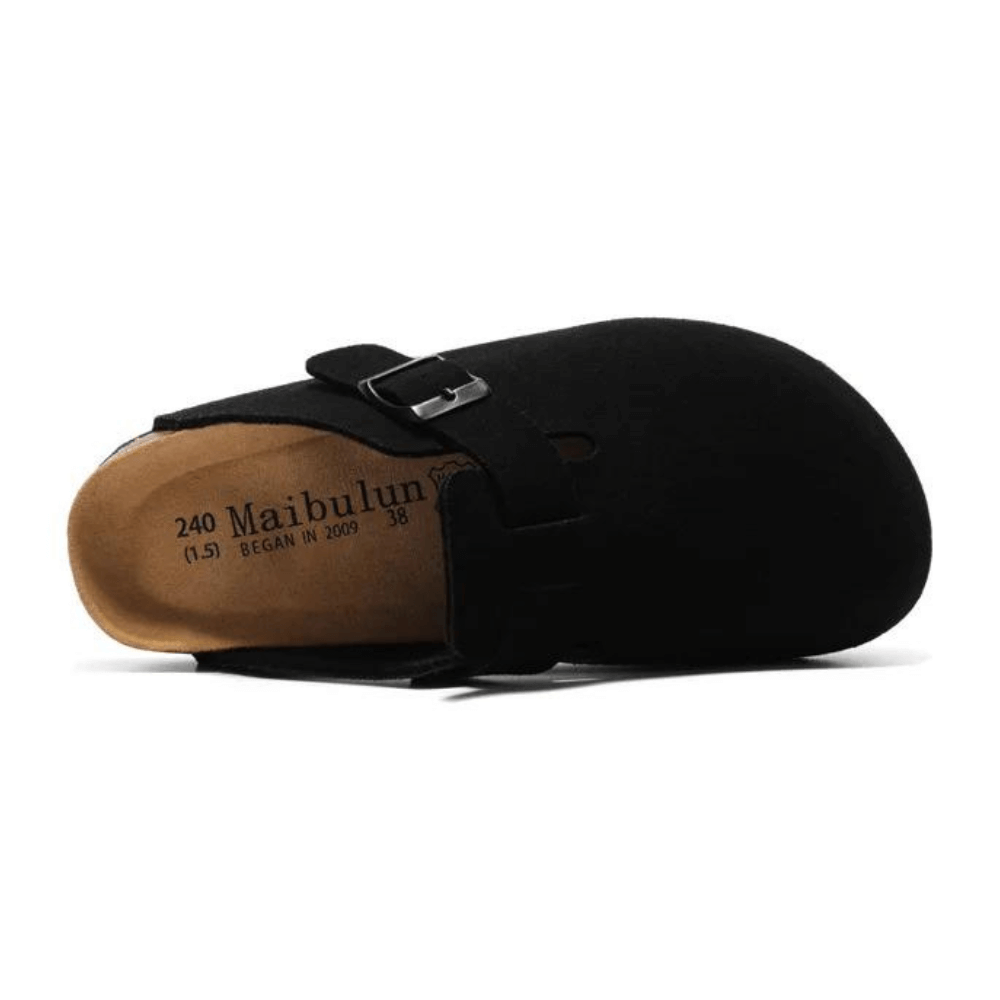 Arventti Suede Boston Clogs - Black