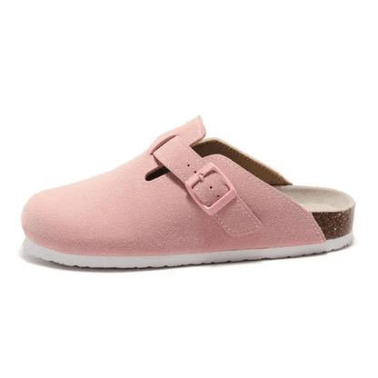 Arventti Suede Boston Clogs - Pink