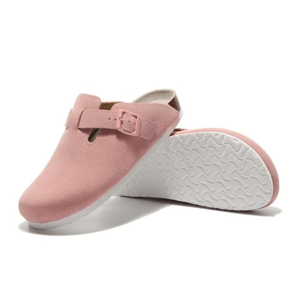 Arventti Suede Boston Clogs - Pink