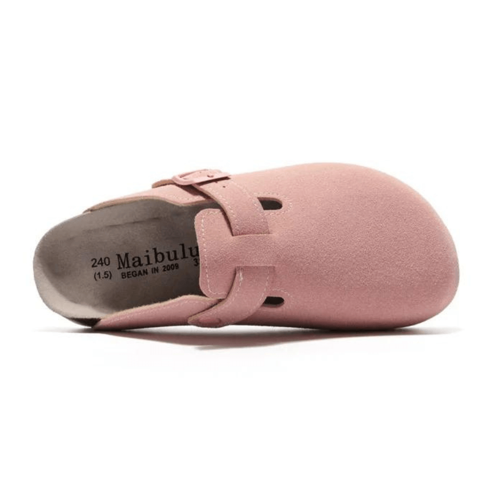 Arventti Suede Boston Clogs - Pink