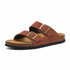 Arventti Suede Arizona Sandals - Chestnut