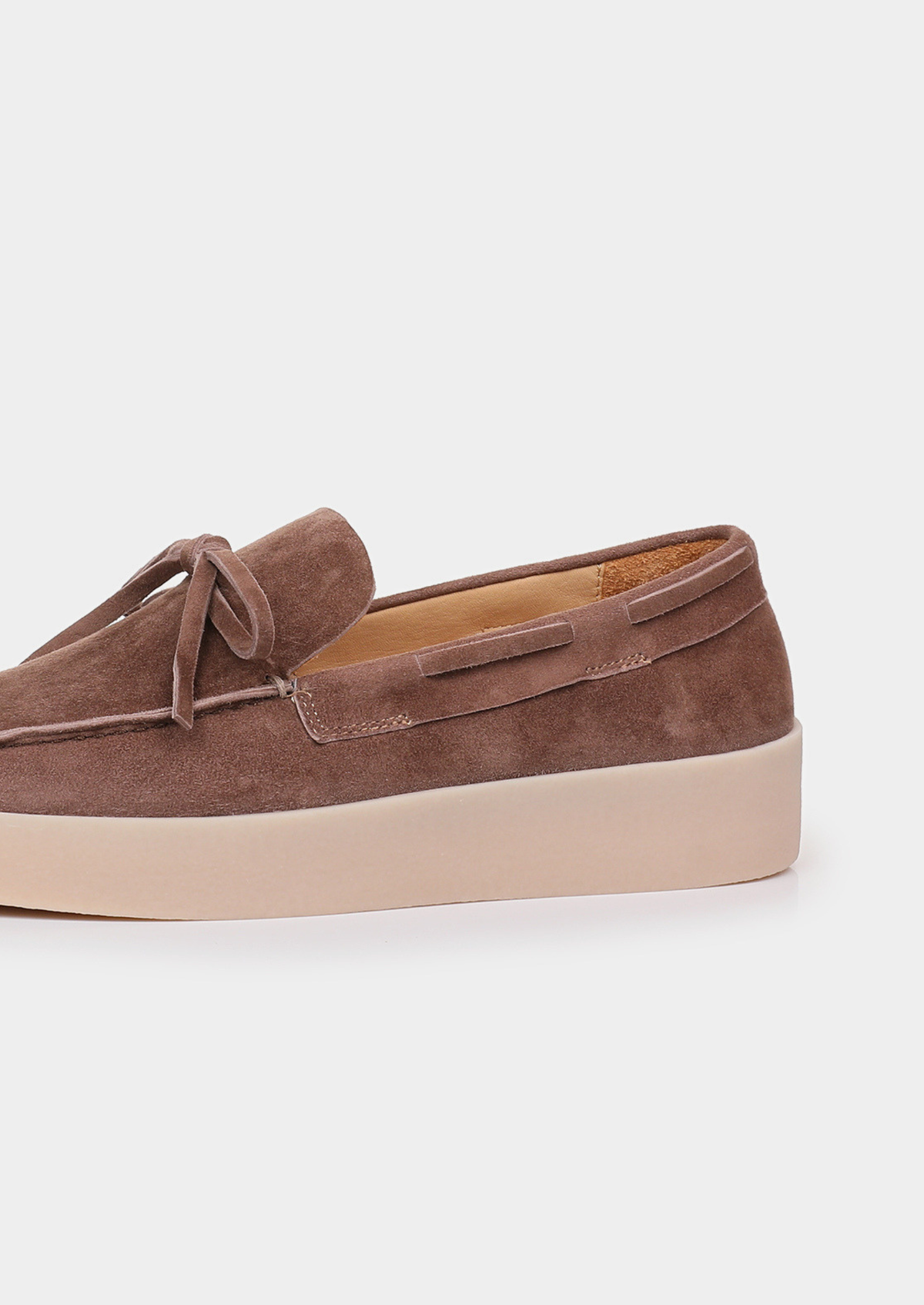 Chestnut Taupe Boat Loafers | Arventti