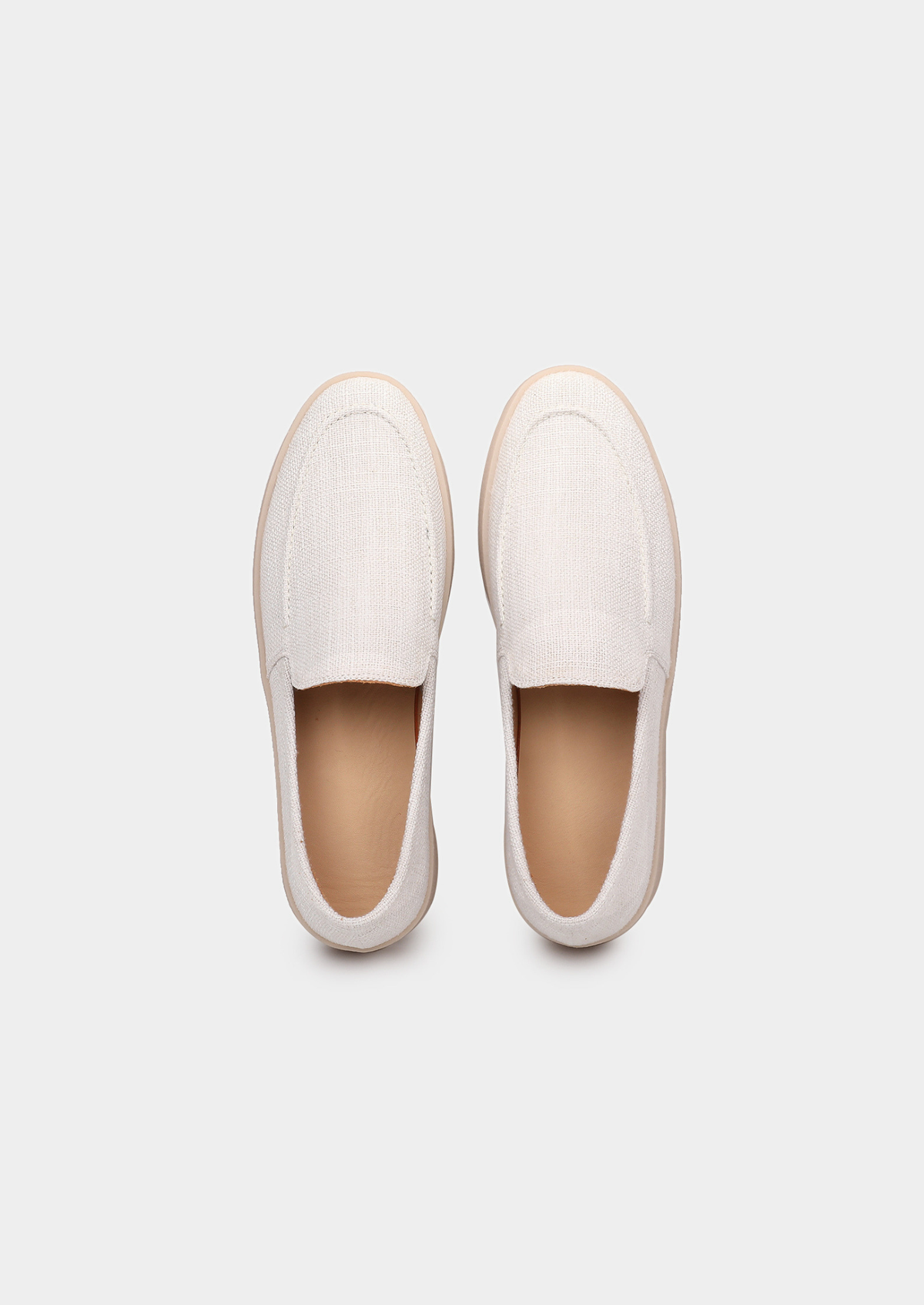 White Linen City Loafers | Arventti