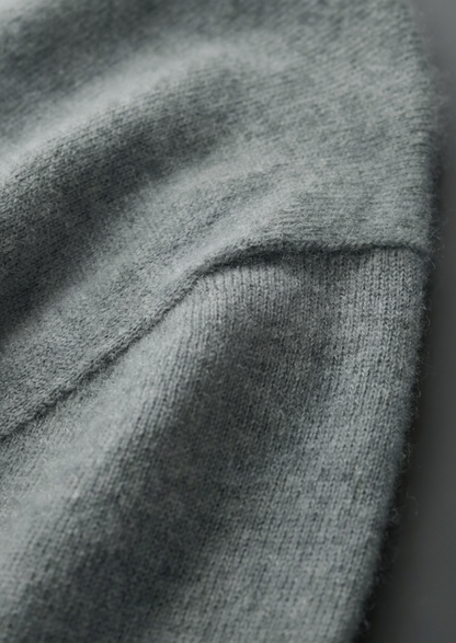 Premium Cashmere Classic Crewneck T-Shirt - Shadow Flint | Arventti