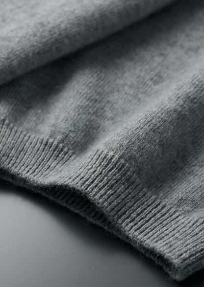 Premium Cashmere Classic Crewneck T-Shirt - Shadow Flint | Arventti
