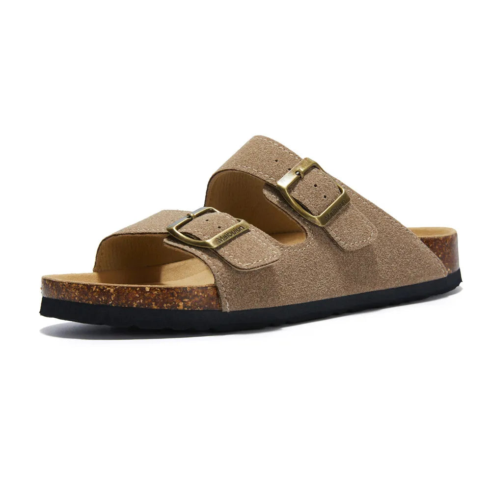 Maibulun Suede Arizona Sandals - Sand | Arventti