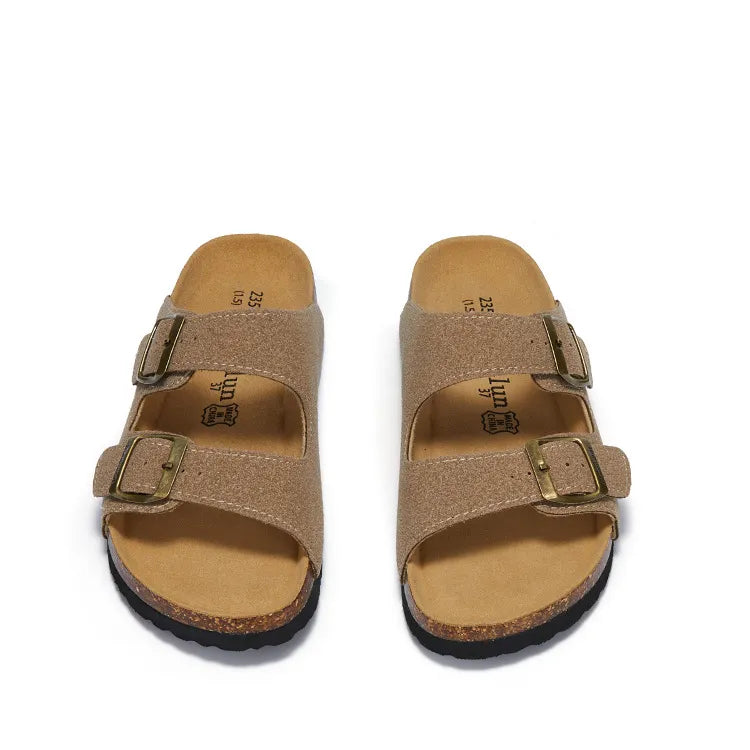 Maibulun Suede Arizona Sandals - Sand | Arventti
