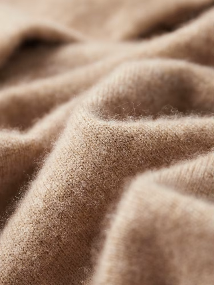 Pure Extra-Fine Merino Wool Beige Leisure Hoodie | Arventti