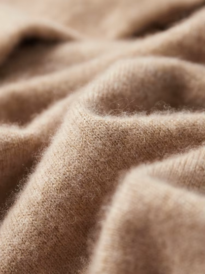 Pure Extra-Fine Merino Wool Beige Leisure Hoodie | Arventti