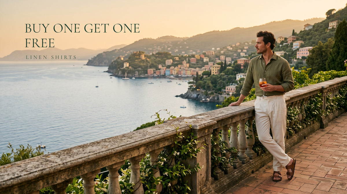 Arventti buy one get one free linen shirts