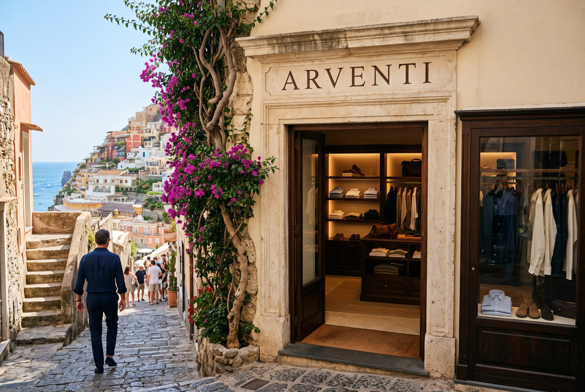 Arventti boutique storefront in Positano