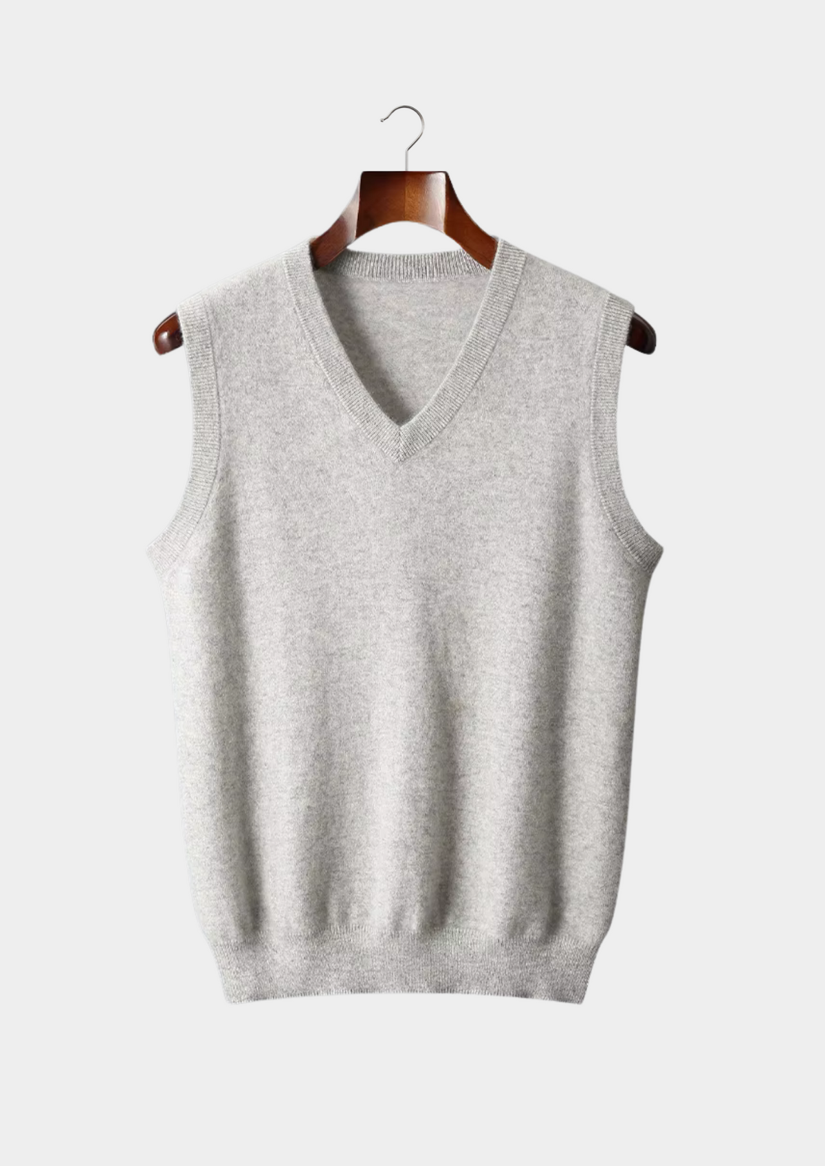 Pure Extra-Fine Merino Wool V-Neck Vest | Arventti