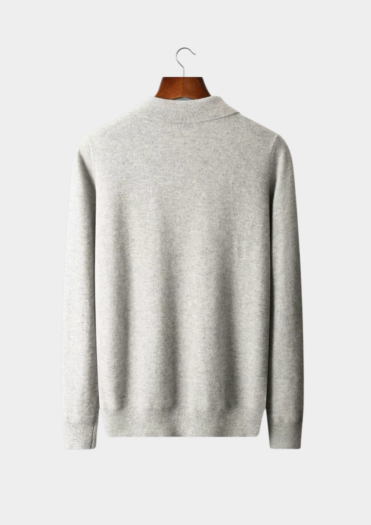 Pure Extra-Fine Merino Wool Half Zip Polo | Arventti