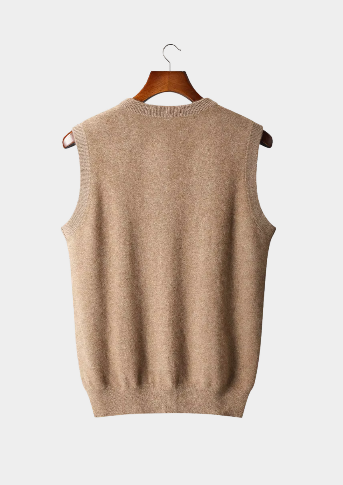 Pure Extra-Fine Merino Wool V-Neck Vest | Arventti