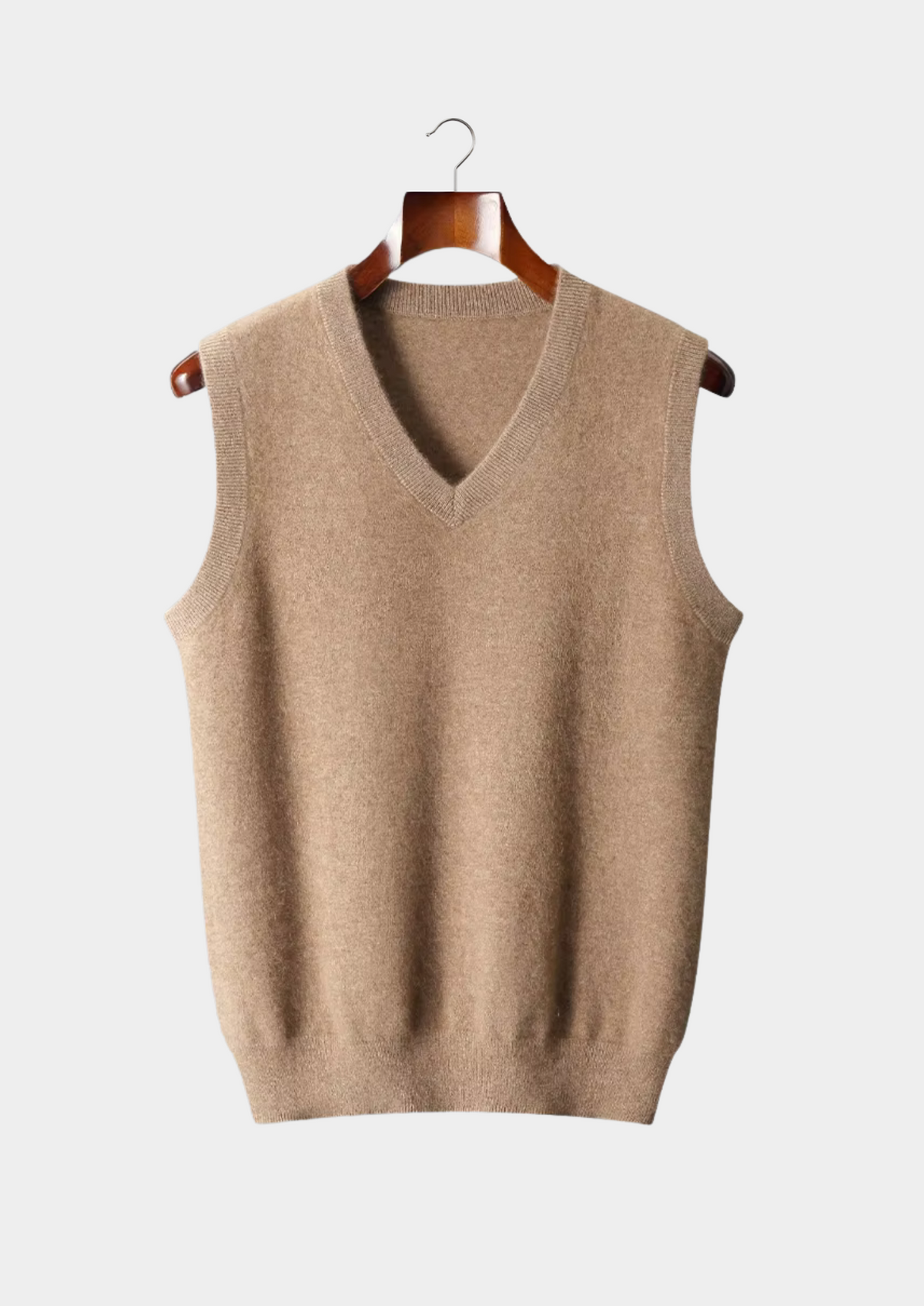 Pure Extra-Fine Merino Wool V-Neck Vest | Arventti