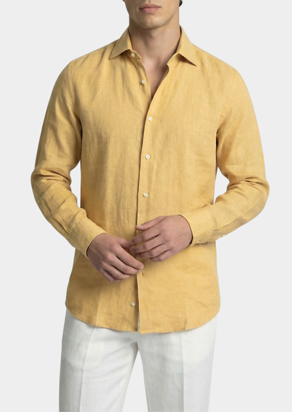 Portofino Coastal Shirt - Yellow | Arventti