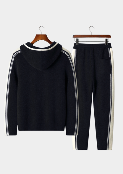 Pure Extra-Fine Merino Wool Black Damien Set | Arventti