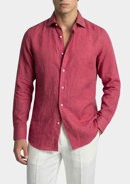 Portofino Coastal Shirt - Pink | Arventti