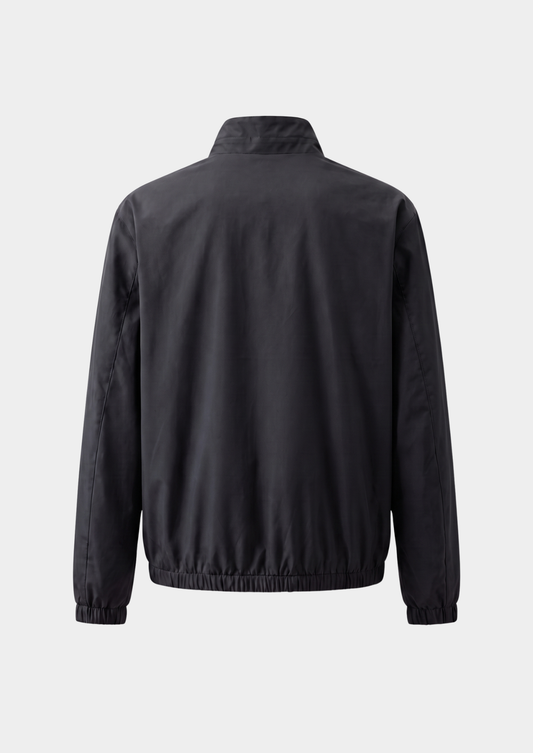 Black Technical Windbreaker Jacket | Arventti