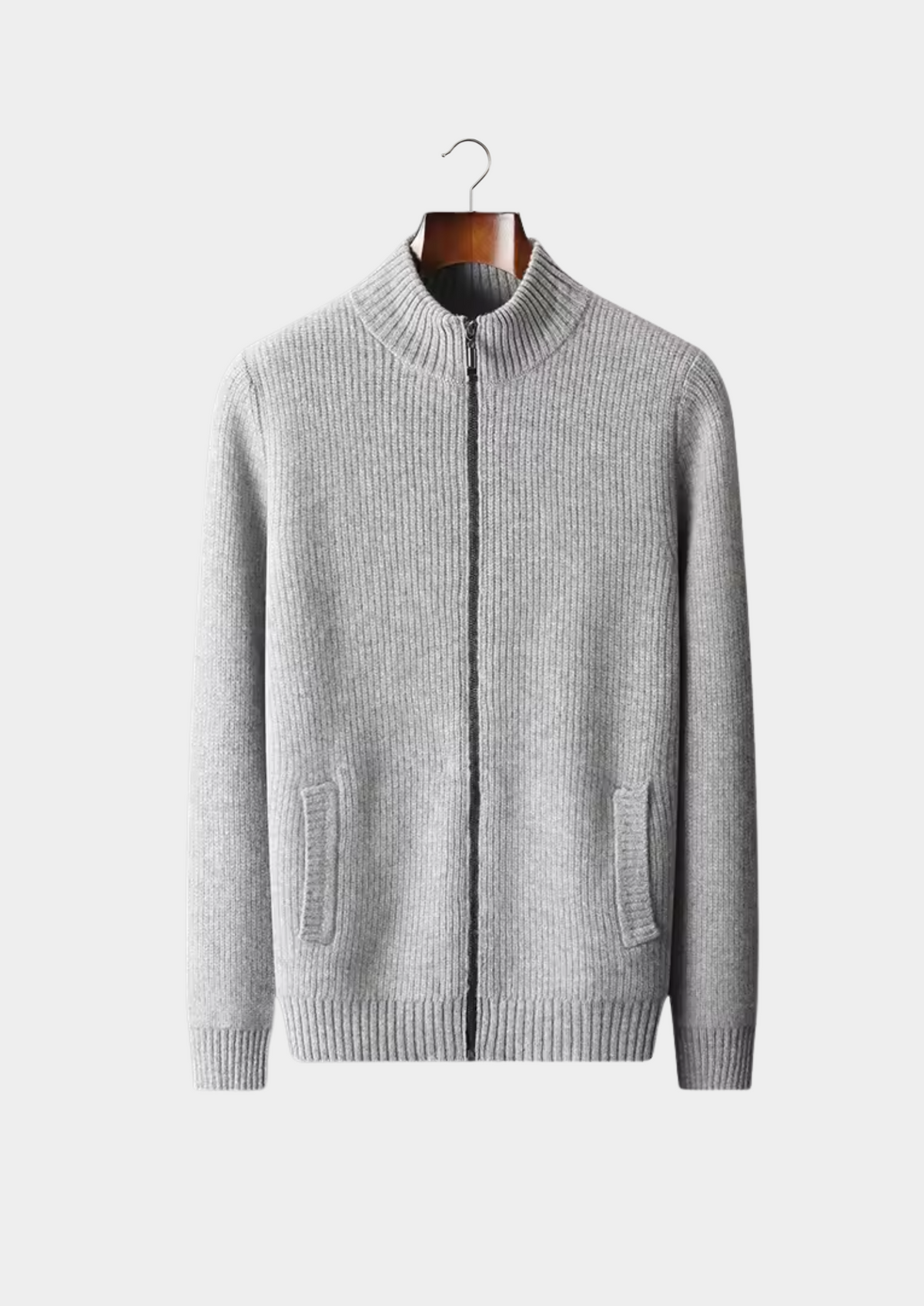 Pure Extra-Fine Merino Wool Ribbed Cardigan | Arventti