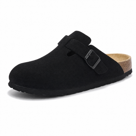 Arventti Suede Boston Clogs - Black
