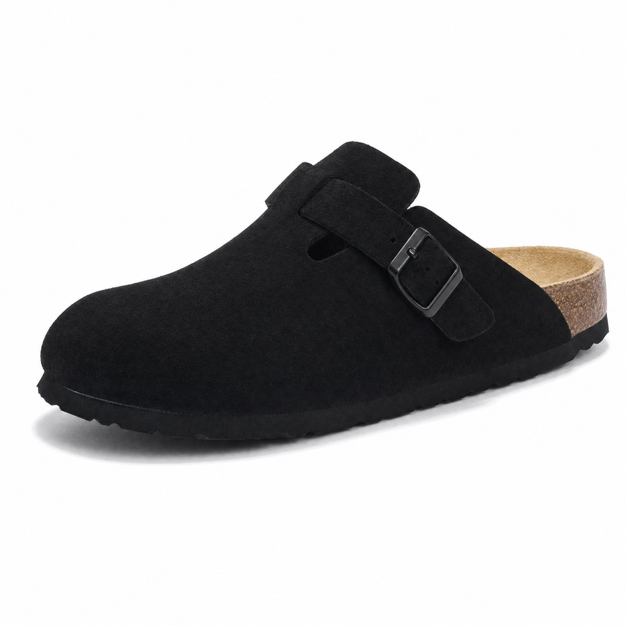 Arventti Suede Boston Clogs - Black